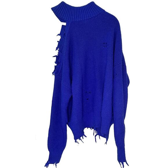 Lovers + Friends – Arlington Sweater (Cobalt Blue) – S - Picture 2 of 4